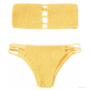 Zaful High Waist Bottom Bikini Set